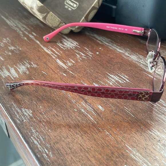 Coach HC5001 Taryn burgundy 9022 eyeglasses with coach signature C brown case - Picture 14 of 15